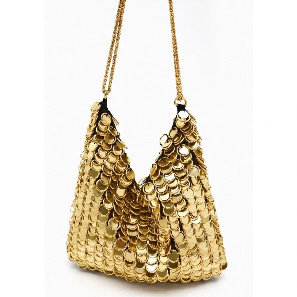 Zara BEADED SHOULDER BAG